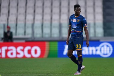 Torino (İtalya) 26 Haziran 2020. İtalyan Serisi A. Juventus Fc, Us Lecce 'a karşı. Amerikan Lecce 'den Khouma Babacar  