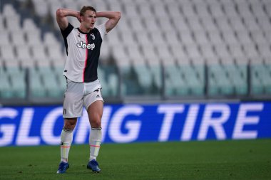 Torino (İtalya) 26 Haziran 2020. İtalyan Serisi A. Juventus Fc, Us Lecce 'a karşı. Juventus FC 'den Matthijs de Ligt  .   