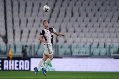 Torino (İtalya) 26 Haziran 2020. İtalyan Serisi A. Juventus Fc, Us Lecce 'a karşı. Juventus FC 'den Matthijs de Ligt  .   