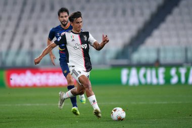 Torino (İtalya) 26 Haziran 2020. İtalyan Serisi A. Juventus Fc, Us Lecce 'a karşı. Juventus FC 'den Paulo Dybala .   