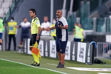 Torino (İtalya) 26 Haziran 2020. İtalyan Serisi A. Juventus Fc, Us Lecce 'a karşı. Fabio Liverani, Amerikan Lecce 'nin baş antrenörü., 
