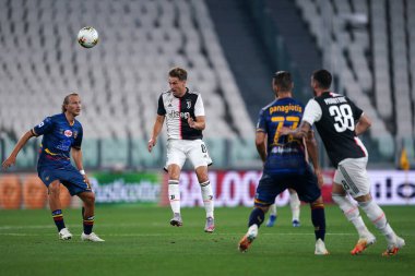 Torino (İtalya) 26 Haziran 2020. İtalyan Serisi A. Juventus Fc, Us Lecce 'a karşı. Juventus FC 'den Aaron Ramsey  .   