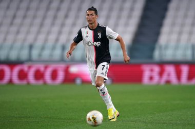 Torino (İtalya) 26 Haziran 2020. İtalyan Serisi A. Juventus Fc, Us Lecce 'a karşı. Juventus FC 'den Cristiano Ronaldo  .   