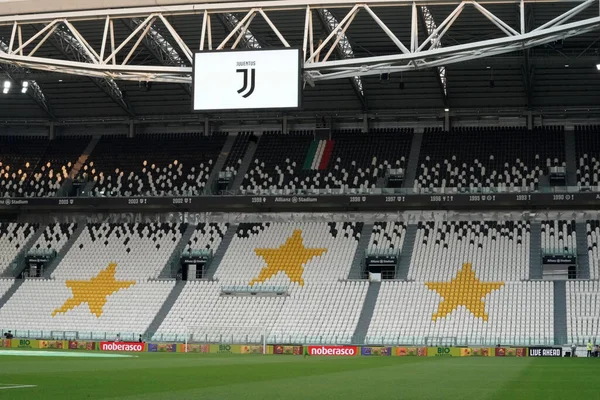 Torino Італія Червня 2020 Італійська Серія Juventus Lecce Загальний Вигляд — стокове фото
