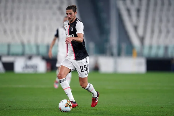 Torino Itália Junho 2020 Série Italiana Juventus Lecce Adrien Rabiot — Fotografia de Stock