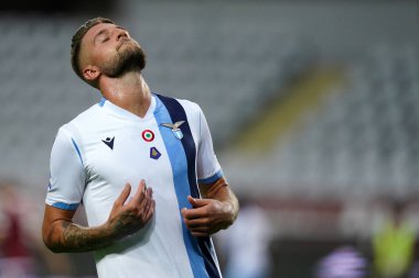 Torino (İtalya) 30 Haziran 2020. İtalyan Serisi A. Torino Fc, Ss Lazio 'ya karşı. Aziz Lazio 'dan Sergej Milinkoviç-Saviç .