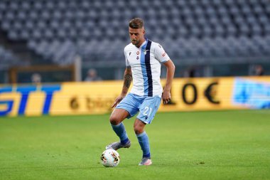 Torino (İtalya) 30 Haziran 2020. İtalyan Serisi A. Torino Fc, Ss Lazio 'ya karşı. Aziz Lazio 'dan Sergej Milinkoviç-Saviç .