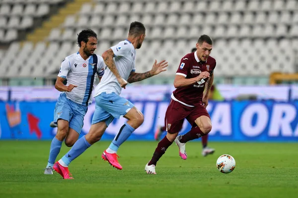 Turin Italie Juin 2020 Serie Italienne Torino Lazio Andrea Belotti — Photo