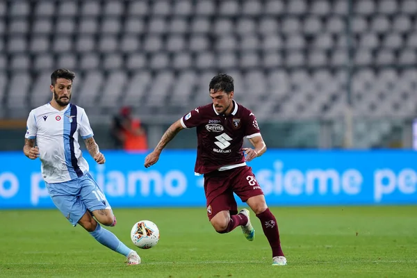 Torino Italië Juni 2020 Italiaanse Serie Torino Lazio Simone Verdi — Stockfoto