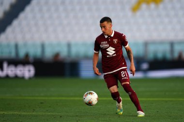 Torino, İtalya. 4 Temmuz 2020. İtalya Futbol Ligi Serisi A. Juventus Fc Torino Fc 'ye karşı. Torino FC 'den Alejandro Berenguer     