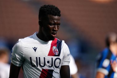 Milano, İtalya. 05 Temmuz 2020. Serie A karşılaşmasında Bologna Fc takımından Serie A. Musa Barrow ile Internazionale Fc ve Bologna Fc arasında oynanan karşılaşmada.   