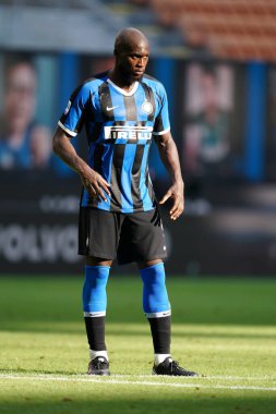 Milano, İtalya. 05 Temmuz 2020. FC Internazionale ile Bologna Calcio arasında oynanan Serie A maçı sırasında FC Internazionale takımından İtalyan futbolcu Serie A. Romelu Lukaku.