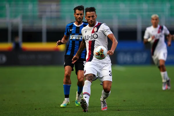 Milano Italia Luglio 2020 Serie Mitchell Dijks Bologna Durante Partita — Foto Stock