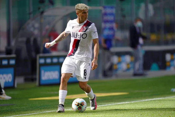 Milano Italia Julio 2020 Serie Italiana Fútbol Nicolas Domínguez Bolonia —  Fotos de Stock