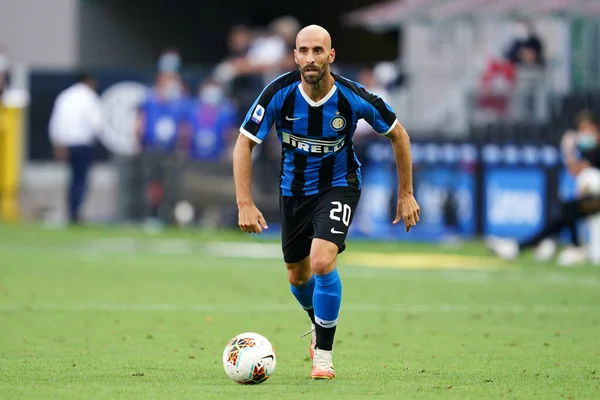 イタリア ミラノ出身 2020年7月5日 イタリアサッカーセリエAセリエA中のFc InternazionaleのBorja Valero Internazionaleとボローニャ カルチョの試合 — ストック写真