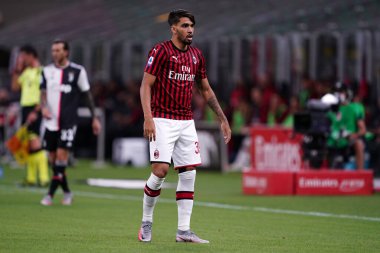 Milano (İtalya) - 07 Temmuz 2020. İtalyan Serie A. Lucas Paqueta Ac Milan ile Juventus Fc arasında oynanan Serie A maçı sırasında hareket halindedir.. 