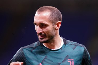 Milano (İtalya) - 07 Temmuz 2020. Serie A. Giorgio Chiellini ile Juventus FC arasında oynanan Serie A karşılaşmasında.   
