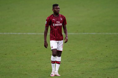 Milano (İtalya) - 07 Temmuz 2020. İtalyan Serie A. Rafael Leao Ac Milan ile Juventus Fc arasında oynanan Serie A maçı sırasında hareket halindedir.. 