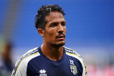 Milano, (İtalya). 15 Temmuz 2020. İtalyan Serisi A. Ac Milan, Parma Calcio 'ya karşı. Parma Calcio 'dan Bruno Alves  .