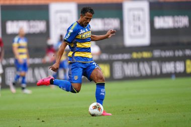 Milano, (İtalya). 15 Temmuz 2020. İtalyan Serisi A. Ac Milan, Parma Calcio 'ya karşı. Parma Calcio 'dan Bruno Alves  .
