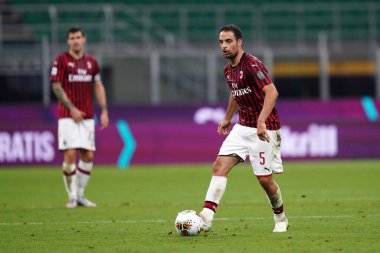 Milano, (İtalya). 15 Temmuz 2020. İtalyan Serisi A. Ac Milan, Parma Calcio 'ya karşı. Milan 'dan Giacomo Bonaventura    . 