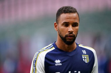 Milano, (İtalya). 15 Temmuz 2020. İtalyan Serisi A. Ac Milan, Parma Calcio 'ya karşı. Parma Calcio 'dan Hernani.  .