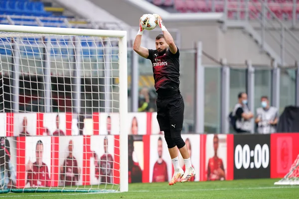 Milano Itália Julho 2020 Série Italiana Milan Parma Calcio Gianluigi — Fotografia de Stock