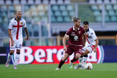 Torino, (İtalyanca). 16 Temmuz 2020. İtalyan Futbol Serisi A. Torino Fc, Genoa Cfc 'ye karşı. Torino FC 'den Cristian Ansaldi    . 