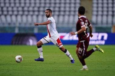 Torino, (İtalyanca). 16 Temmuz 2020. İtalyan Futbol Serisi A. Torino Fc, Genoa Cfc 'ye karşı. Cenova CFC 'den Davide Biraschi  .   