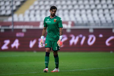 Torino, (İtalyanca). 16 Temmuz 2020. İtalyan Futbol Serisi A. Torino Fc, Genoa Cfc 'ye karşı. Cenova Cfc 'den Mattia Perin  .   