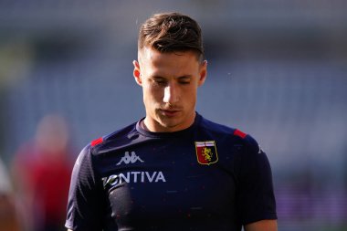 Torino, (İtalyanca). 16 Temmuz 2020. İtalyan Futbol Serisi A. Torino Fc, Genoa Cfc 'ye karşı. Cenova CFC 'den Andrea Pinamonti  .   