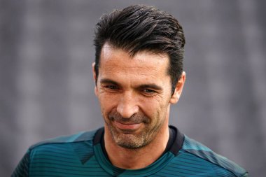 Udine (İtalya) - 23 Temmuz 2020 - Juventus FC 'li Gianluigi Buffon Udinese Calcio ve Juventus Fc arasında oynanan Serie A maçı sırasında.   