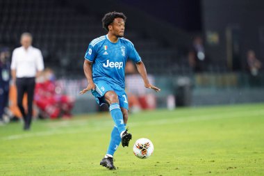 Udine (İtalya) - 23 Temmuz 2020 - Juventus FC 'li Juan Cuadrado Udinese Calcio ve Juventus Fc arasında oynanan Serie A maçı sırasında.   