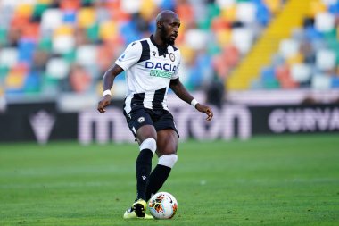 Udine (İtalya) - 23 Temmuz 2020 - Udinese Calcio 'lu Seko Fofana Udinese Calcio ve Juventus Fc arasında oynanan Serie A karşılaşması sırasında.   