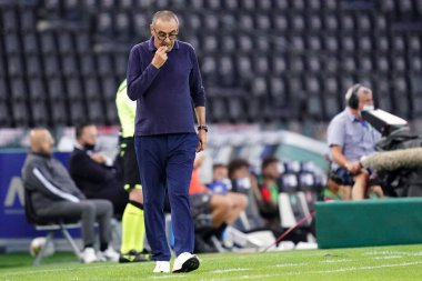 Udine (İtalya) - 23 Temmuz 2020 - Udinese Calcio ile Juventus Fc arasında oynanan Serie A karşılaşmasında Juventus FC teknik direktörü Maurizio Sarri.   