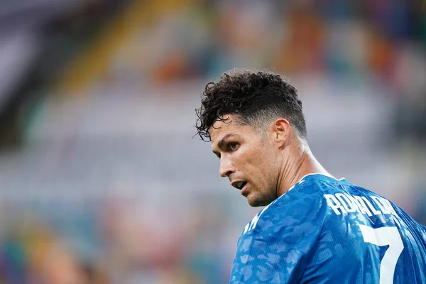 Udine Italia Julio 2020 Cristiano Ronaldo Del Juventus Acción Durante — Foto de Stock