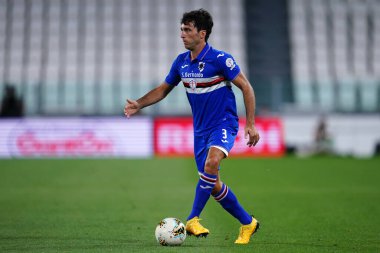 Torino (İtalya) 26 Temmuz 2020. İtalyan Serisi A. Juventus Fc, Uc Sampdoria 'ya karşı. Uc Sampdoria 'dan Tommaso Augello .   