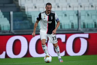 Torino (İtalya) 26 Temmuz 2020. İtalyan Serisi A. Juventus Fc, Uc Sampdoria 'ya karşı. Juventus FC 'den Leonardo Bonucci .   