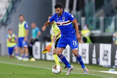 Torino (İtalya) 26 Temmuz 2020. İtalyan Serisi A. Juventus Fc, Uc Sampdoria 'ya karşı. Uc Sampdoria 'dan Mehdi Leris .   