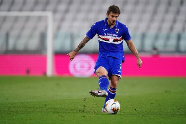 Torino (İtalya) 26 Temmuz 2020. İtalyan Serisi A. Juventus Fc, Uc Sampdoria 'ya karşı. Uc Sampdoria 'dan Karol Linetty .   