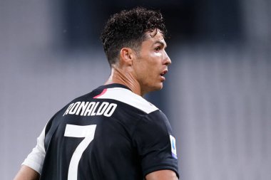 Torino (İtalya) 26 Temmuz 2020. İtalyan Serisi A. Juventus Fc, Uc Sampdoria 'ya karşı. Juventus FC 'den Cristiano Ronaldo 