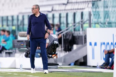 Torino (İtalya) 26 Temmuz 2020. İtalyan Serisi A. Juventus Fc, Uc Sampdoria 'ya karşı. Maurizio Sarri, Juventus FC 'nin koçu. 