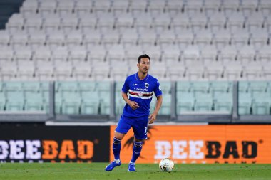 Torino (İtalya) 26 Temmuz 2020. İtalyan Serisi A. Juventus Fc, Uc Sampdoria 'ya karşı. Uc Sampdoria 'dan Maya Yoshida .   