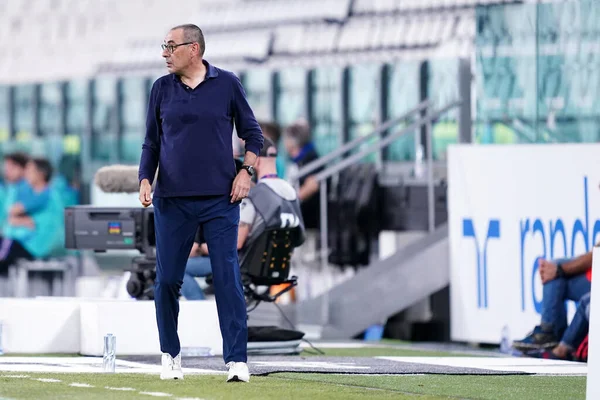 Turin Italien Juli 2020 Italienische Serie Juventus Gegen Sampdoria Maurizio — Stockfoto