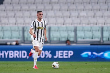 Torino (İtalya) 01 Ağustos 2020. İtalyan Serisi A. Juventus Fc Roma 'ya karşı. Juventus FC 'den Merih Demiral .   