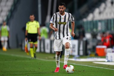 Torino (İtalya) 01 Ağustos 2020. İtalyan Serisi A. Juventus Fc Roma 'ya karşı. Juventus FC 'den Gianluca Frabotta .   