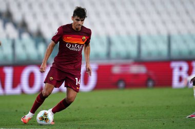 Torino (İtalya) 01 Ağustos 2020. İtalyan Serisi A. Juventus Fc Roma 'ya karşı. Roman Roger Ibanez.