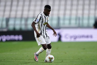 Torino (İtalya) 01 Ağustos 2020. İtalyan Serisi A. Juventus Fc Roma 'ya karşı. Juventus FC 'den Blaise Matuidi. .   