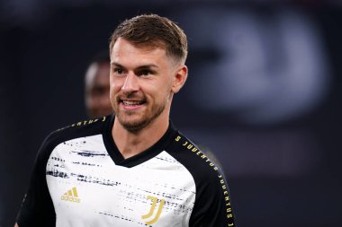 Torino (İtalya) 01 Ağustos 2020. İtalyan Serisi A. Juventus Fc Roma 'ya karşı. Juventus FC 'den Aaron Ramsey .   