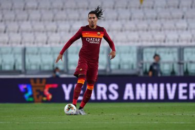 Torino (İtalya) 01 Ağustos 2020. İtalyan Serisi A. Juventus Fc Roma 'ya karşı. Roma Olarak Küçük Chris.